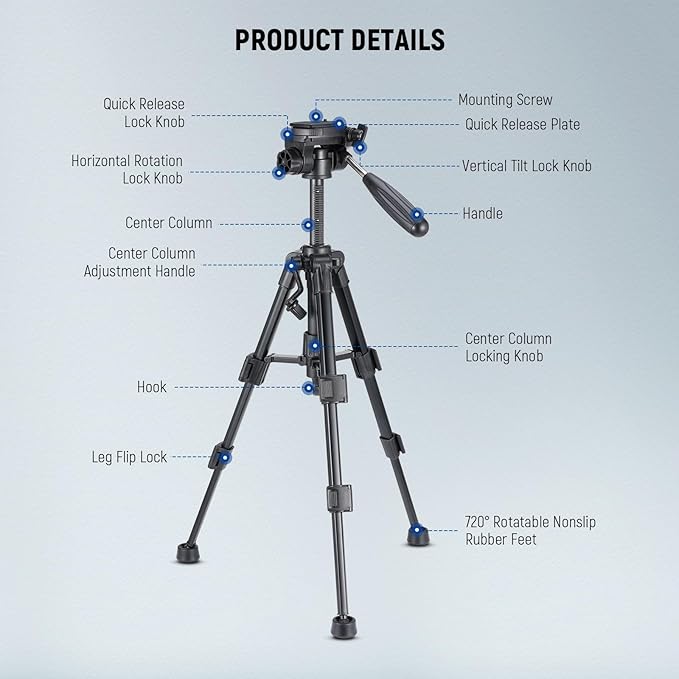 NEEWER Basic Mini Desk Tripod for Camera - Image 7