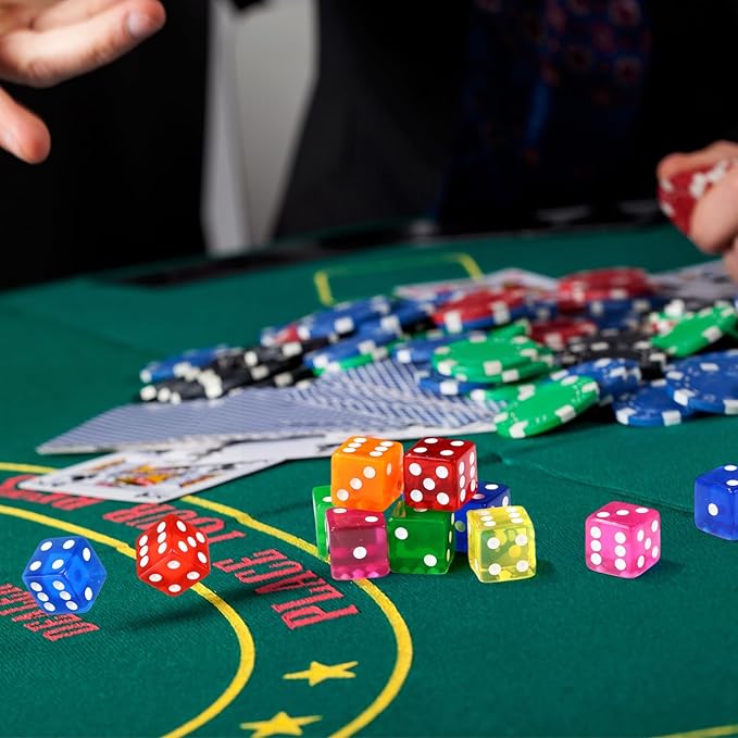 36 Piece 19 mm Casino Style Craps Dice Sets Acrylic and Translucent D6 Dice - Image 5