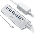 Powered USB Hub 10Gbps, intpw 12 Port USB C Hub by intpw