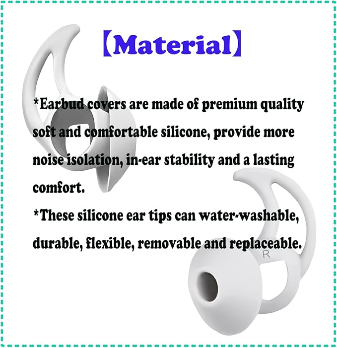 Silicone Earbud Tips 3 Pairs Small Eartips Compatible - Image 6