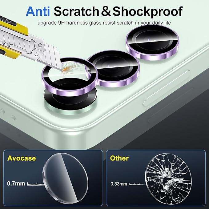 for Samsung Galaxy S25 Plus Camera Lens Protector, Individual Metal Ring - Image 3