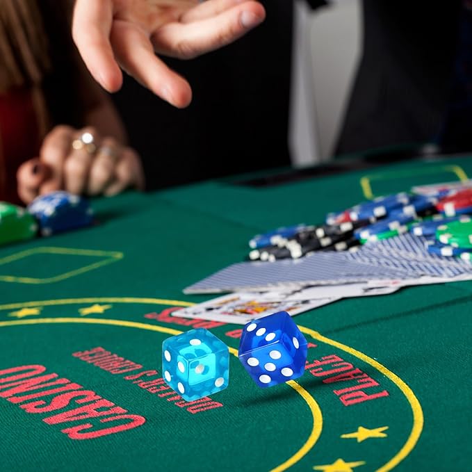36 Piece 19 mm Casino Style Craps Dice Sets Acrylic and Translucent D6 Dice - Image 3