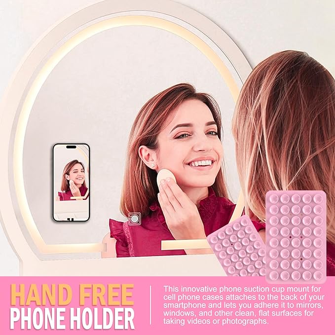 2PACK Silicone Double Sided Suction Phone Case Mount, Detachable Hands Free & - Image 7
