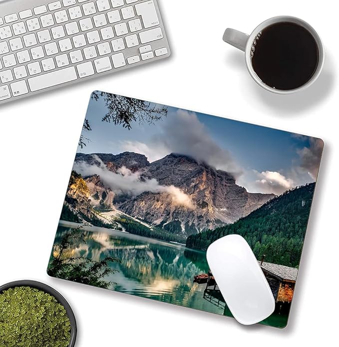 Hokafenle Mouse Pad, Natural Mountains Landscape Mouse Pad, Computer Mouse Mat - Image 4