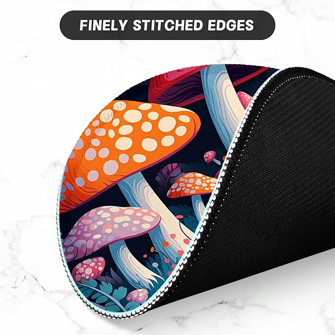 ITNRSIIET Round Mouse Pad with Stitched Edge Premium-Textured Waterproof - Image 4