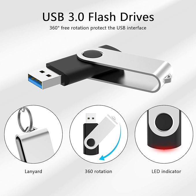 KOOTION 16 GB USB 3.0 Flash Drive 16gb Flash Drives 10pcs Thumb Drive Keychain - Image 2