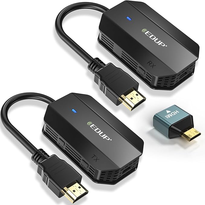 2025 Upgraded Wireless HDMI Transmitter and Receiver 4K Ultra HD Decoding & by EDUP