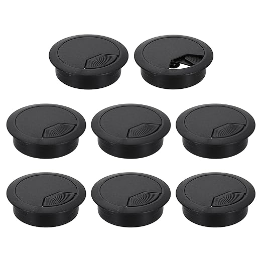 uxcell 8 Pcs 53mm Desk Grommet, Plastic Cable Hole Cover, Wire Cord Cable by uxcell