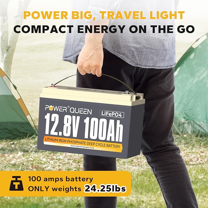 power Queen 12V 100Ah LiFePO4 Battery BCI Group 31 Lithium Battery, Deep Cycle - Image 5