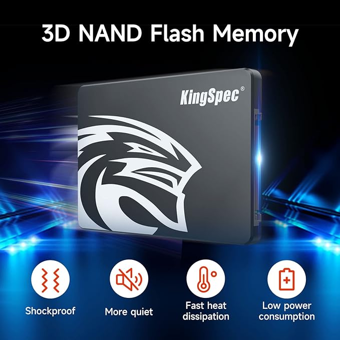 KingSpec 256GB SATA III SSD 6Gb/s, 2.5" SATA SSD - Image 5