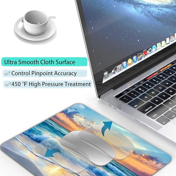 Aesthetic Sunrise Sunset Beach Custom Mouse Pad - Image 4