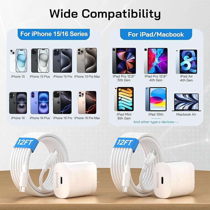 30W USB C i Phone 16 15 Charger Fast Charging, iPad Pro/Air/Mini - Image 5