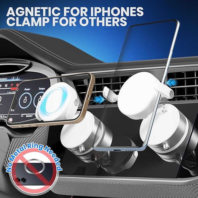 Upgraded 360° Adjustable Vacuum Magnetic Phone Holder, Vacuum Magnetic Suction - Image 4