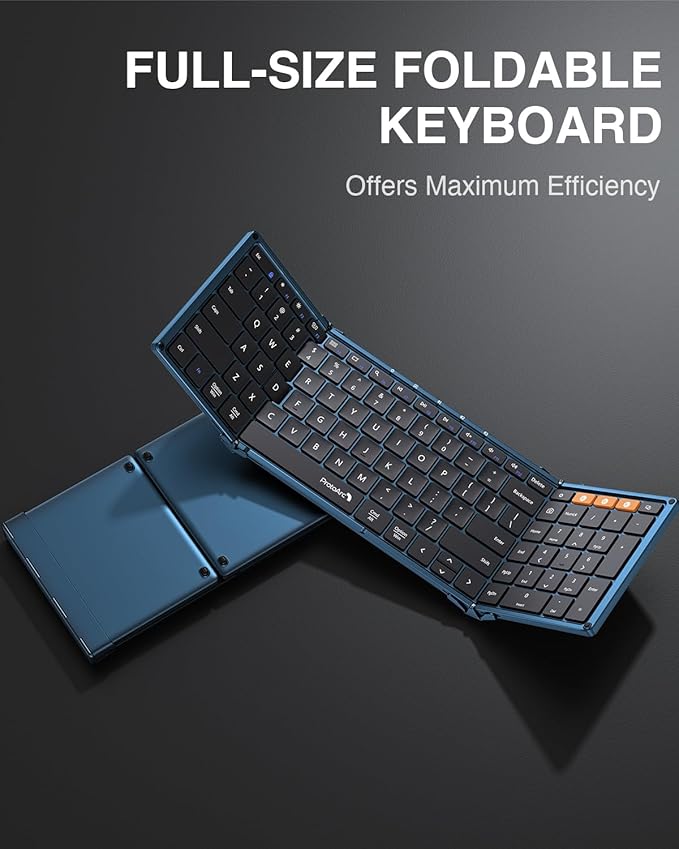 ProtoArc Foldable Bluetooth Keyboard, XK01 Folding Wireless Portable Keyboard - Image 9