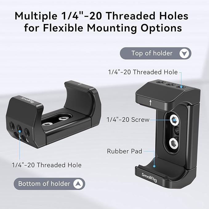 SmallRig Aluminum Power Bank Holder, Powerbank Mount Clamp Compatible - Image 13