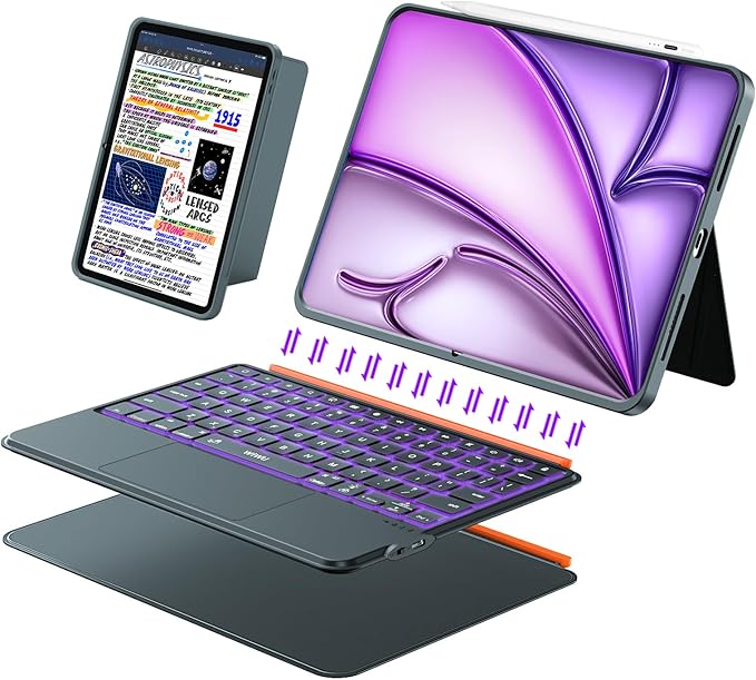 iPad Air 13 inch Case Keyboard, Wireless iPad Keyboard by dancesoul