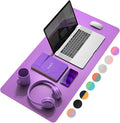 YSAGi Multifunctional Office Desk Pad, Ultra Thin Waterproof PU Leather Mouse by YSAGi