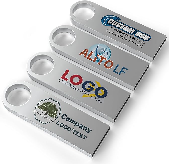 ABLAZE Custom Flash Drive 512MB 10 Pack, Personalized USB by ABLAZEGlobal