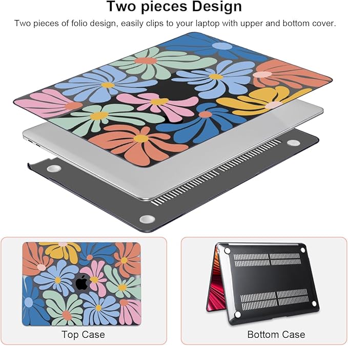 Compatible with 2021 2020 2019 2018 MacBook Air 13 inch Case M1 A2337 A2179 - Image 3