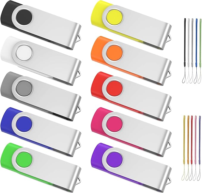ABLAZE 4GB Flash Drive 10 Pack, USB 2.0 Memory Stick by ABLAZEGlobal