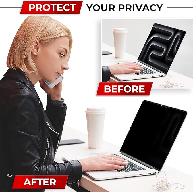 Magnetic Privacy Screen for MacBook Pro 14 Inch Removable Laptop Privacy Filter - Image 6