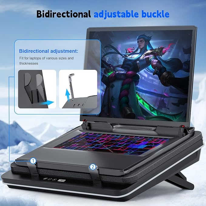 GT600 Laptop Cooling Pad Equipped Gigantic Turbo-Fan（5.5inch Diameter） - Image 4