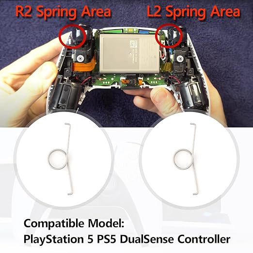 4Pcs for PS5 L2 R2 Trigger Button Springs for Sony PlayStation 5 PS5 Metal - Image 4