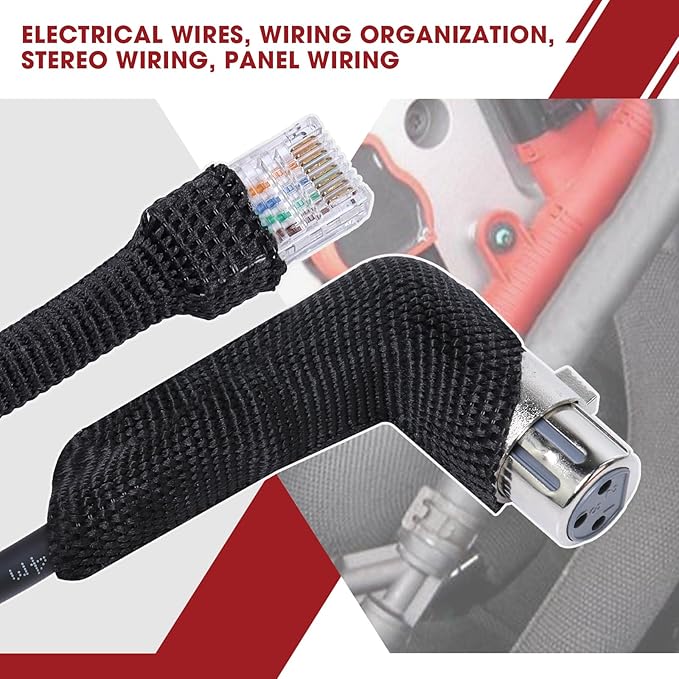 Braided Sleeving 2:1 Shrinkable Fabric Heat Shrink Tubing- Abrasion Protection - Image 6