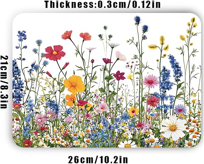Colorful Floral Mouse Pad – Non-Slip, Waterproof - Image 4