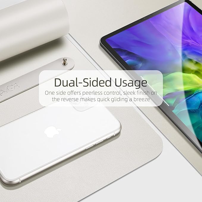 YSAGi Multifunctional Office Desk Pad, Ultra Thin Waterproof PU Leather Mouse - Image 3