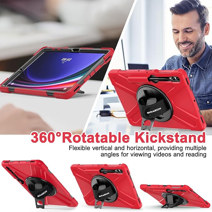 BRAECN for Galaxy Tab S10 Plus/S9 FE+/S9+/S7+/S8+/S7 FE 12.4 inch Case - Image 5