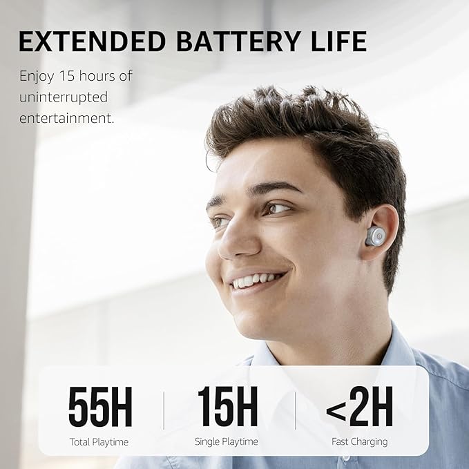 TOZO T10 Wireless Earbuds Bluetooth 5.3 Headphones, App Customize EQ, Ergonomic - Image 3
