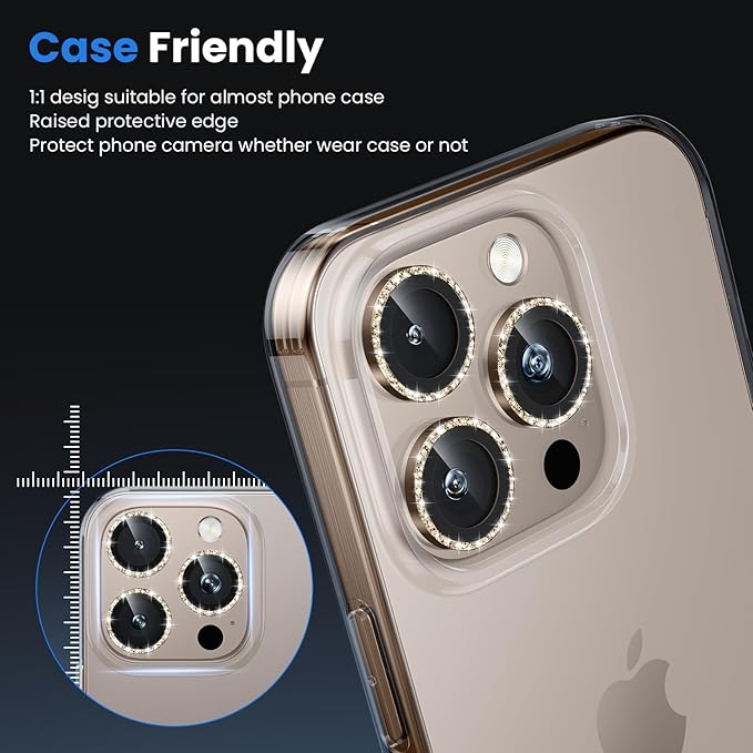 WSKEN for iPhone 16 Pro/iPhone 16 Pro Max Camera Lens Protector - Image 5