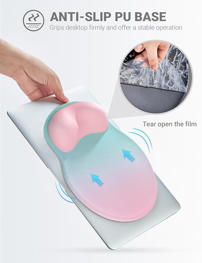 Ergonomic Mouse Pad Wrist Support, Comfortable Mouse Pad Wrist Rest, Relieve - Image 6