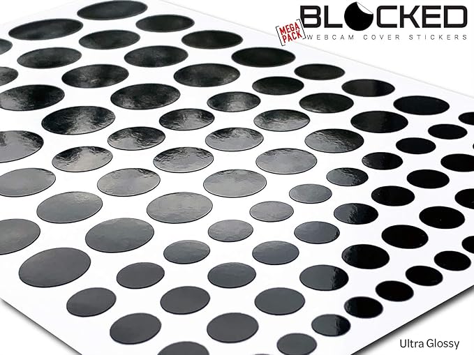 Stackable Webcam/Camera Vinyl Covers | 95 Low-Tack Restickable Webcam Stickers - Image 2
