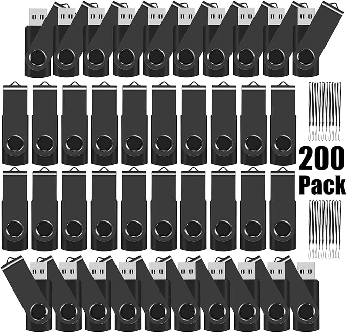 EASTBULL USB Flash Drive Bulk 1GB 200 Pack by EASTBULL
