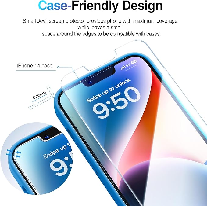 SMARTDEVIL 2 Pack Screen Protector - Image 5