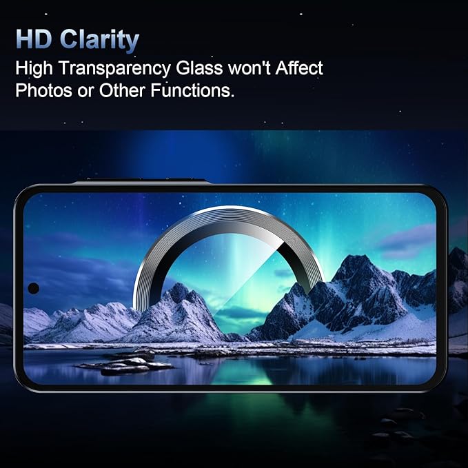 Korecase for Galaxy S25 Camera Lens Protector, 9H Tempered Glass Anti Scratch - Image 5