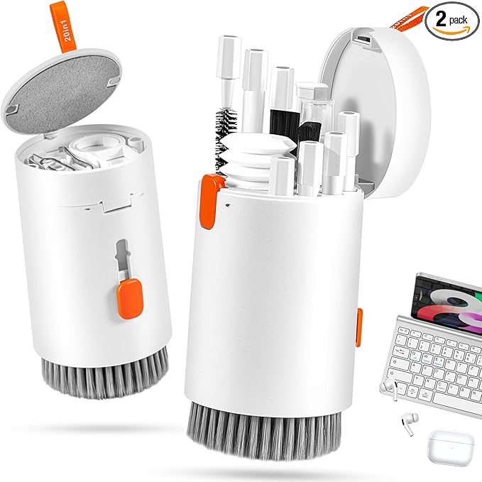 walrfid 2 Pack Laptop Phone Screen Cleaner Kit, Computer Keyboard Brush by walrfid