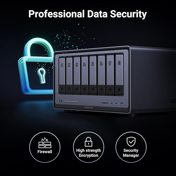 UGREEN NASync DXP8800 Plus 8-Bay Desktop NAS, Intel i5 1235u 10-Core CPU - Image 7