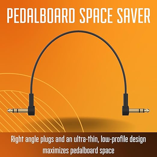 Rock Stock 1/4" Stereo TRS Flat Patch Cables - Image 3