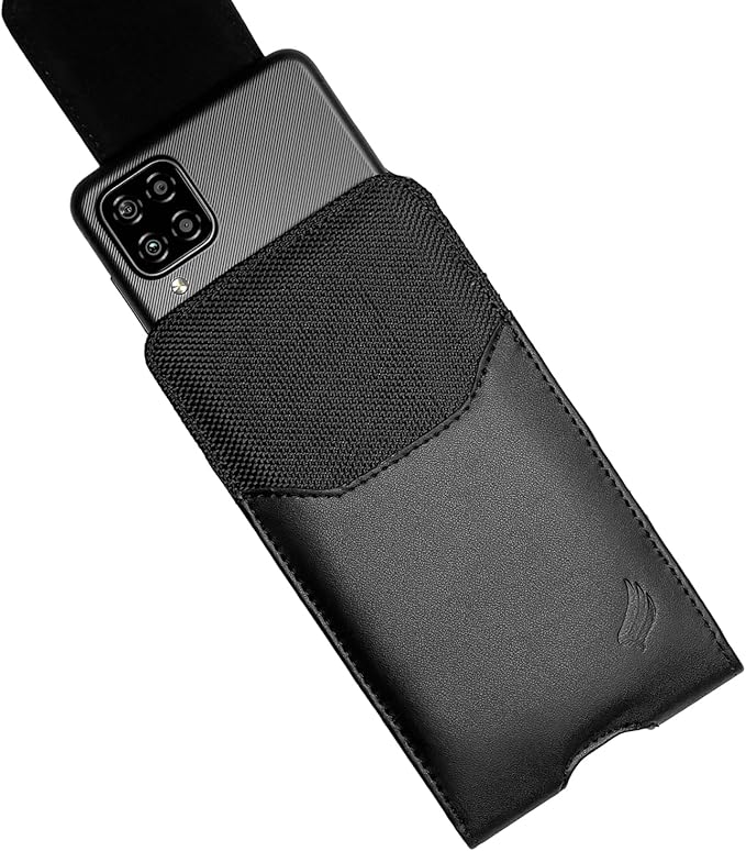 Leather Cell Phone Holster for Cricket Debut, AT&T Radiant Core, Calypso 2 - Image 3