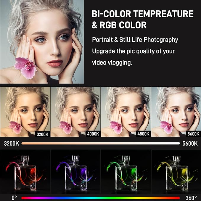 GVM 800D RGB LED Video Light, 2026 Upgraded Panel Light - Image 5