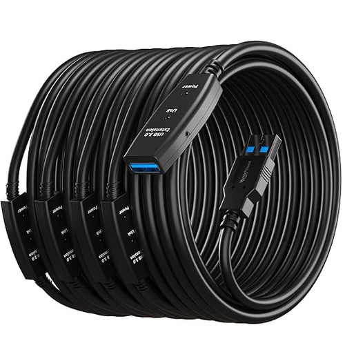 100 Feet Active USB Extension Cable 3.0 Male to Female by MutecPower