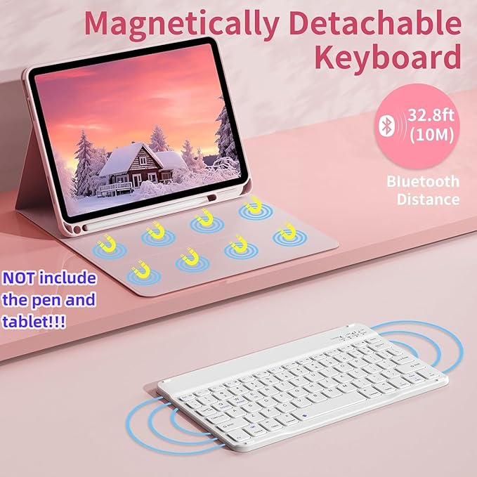 Keyboard Case for Galaxy Tab S10 Plus/S9 Plus/S9 FE Plus/S8 Plus/S7 Plus/S7 FE - Image 3
