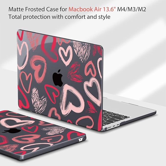 Teryeefi for MacBook Air M4 M3 M2 13 inch Case 2025 2024-2022 Release Fits - Image 4