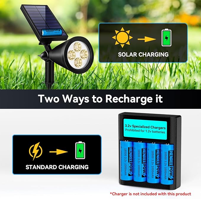 Henreepow 18500 3.2v LiFePo4 Rechargeable Battery, 3.2v LiFePo4 Rechargeable - Image 7