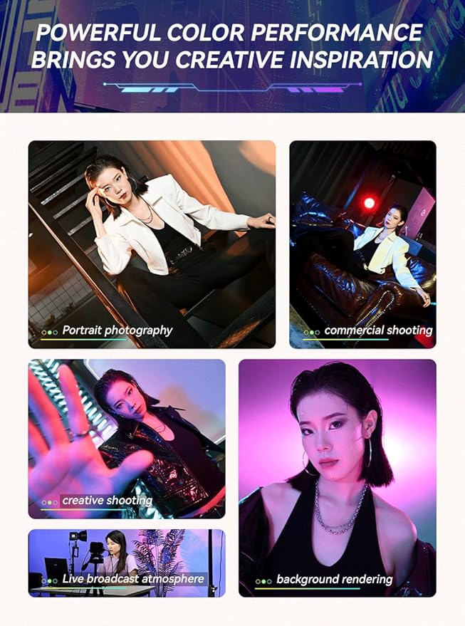 YONGNUO YNLUX100 RGB 120W LED Video Light Handheld Light - Image 6