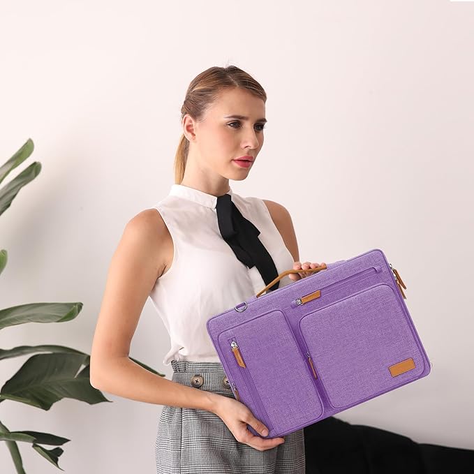 MOSISO 360 Protective Laptop Shoulder Bag, 17-17.3 inch Computer Bag Compatible - Image 7