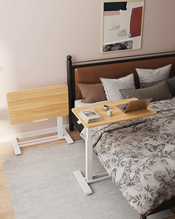 FLEXISPOT H7 PRO Mobile Standing Desk Adjustable Overbed Table Pneumatic - Image 3